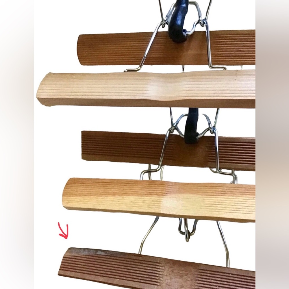 Wooden Slacks Hangers (6) - Picture 2 of 2